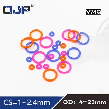 10BUC / punga multicolor grosime CS1/1.5/1.9/2.4 mm de silicon cauciuc inel de silicon / VMQ garnitura din cauciuc O-ring inel de Etanșare