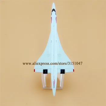 16cm Aer British Airways Concorde companiile Aeriene din Aliaj de Metal de Avion Avionul Model de turnat sub presiune Aeronave