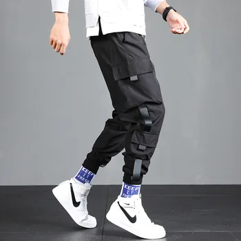 2021 Panglici Harem Joggeri Bărbați Pantaloni de Marfă de sex Masculin Harajuku Pantaloni de Moda Streetwear Hip Hop Casual, Buzunare Pantaloni S-5XL
