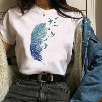 Femei T Shirt Pentru Femei Dulce, Desene Animate Munte De Imprimare De Moda Drăguț Mujer Camisetas Imprimare Haine Doamna Teuri Topuri Tricou Minunat