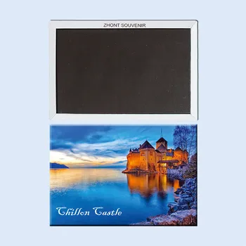 Castelul Chillon de Lacul Geneva Magneți de Frigider 21683 Vacanta Turist Cadou