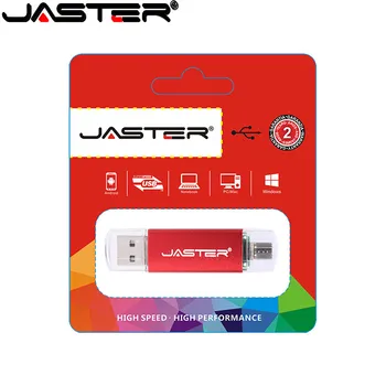 JASTER Multifuncțional 3in1OTG USB 2.0 Flash Drive 64GB U Disc Vine Cu Cadou Gratuit de TIP C, stocare Pen-Drive 32GB memory Stick Black Red