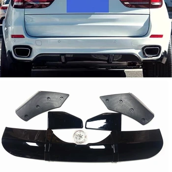 Auto Bara Spate Difuzor de Buze Pentru BMW X5 F15 M-Tech-2019 Negru Lucios Body Kit de Boot mai mic Spoiler Splitter Protector Placa