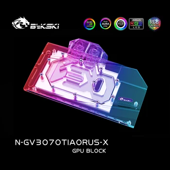 Bykski N-GV3070TIAORUS-X GPU Cooler de apă Bloc Pentru Gigabyte RTX 3070TI AORUS MASTER-8GD Acoperire Completă GPU placa video de Răcire cu Apă