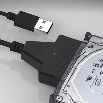 SATA la USB 3.0 / 2.0 Cablu Adaptor de PÂNĂ La 6 Gbps 7+15/22 pin Pentru Suport Extern de 2.5 Inch SSD HDD Hard Disk Sata III, SATA 3
