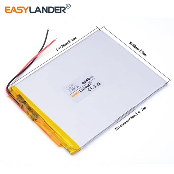 3088128 3.7 V litiu Tableta polymer 4000 mah DIY mobil de urgență puterea comoara de încărcare baterie Power bank PAD DVD