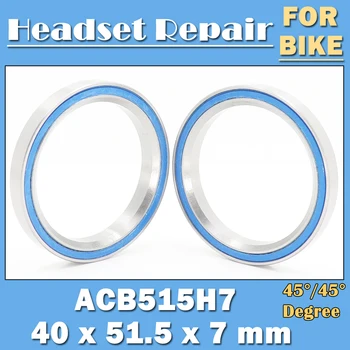 ACB515H7 Bicicleta Lagărelor 40*51.5*7 mm 45/45 Grade ( 2 BUC ) ACB Drum MTB Unghiulară de Contact Biciclete Rulment K515