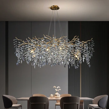 De lux ramură Candelabru de cristal cu design modern pentru camera de zi, restaurant, hotel crystal villa proiect de iluminat personalizate
