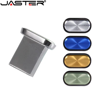 JASTER Mini Metal Flash Drive 64GB Albastru Memory stick 32GB U Disc 16G stocare Pen-Drive 8GB pendrive 4GB, Waterproof, USB 2.0 logo-ul Personalizat