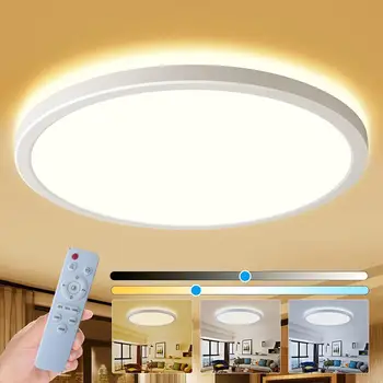 Smart LED-uri RGB Încorporat Lampă de Tavan cu Control de la Distanță Estompat de Schimbare a Culorii Luminii pentru Casa Dormitor, Camera pentru Copii Petrecere Festival