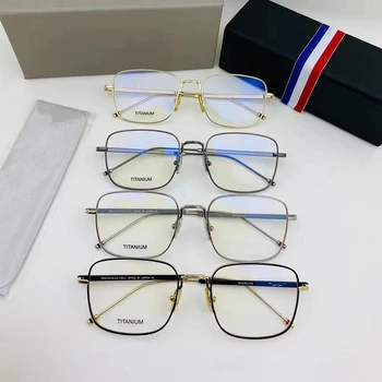 New York-ul Optic Ochelari Cadru Pătrat Titan Ultra-light Bărbați Femei Ochelari de Miopie, Lentilele de ochelari Cu Cutie de Original
