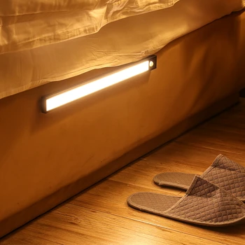 LED Lumini de Noapte Senzor de Mișcare USB Reîncărcabilă Lampă de Noapte pentru Dormitor Bucatarie de Perete Decorativ, Lampa Dulap, Sub Dulap Lumina