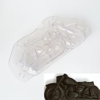 Plastic 3D Motocicleta de Ciocolata Mucegai Manual DIY Tort Policarbonat si eu o bicicletă Ciocolata Instrument de a Face Tort de Decorare Instrumente Matrite