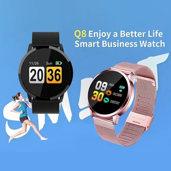 Q8 Ceas Inteligent OLED Ecran Color Smartwatch femei de Moda de Fitness Tracker monitor de Ritm Cardiac