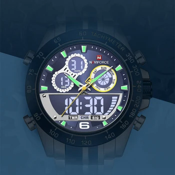 Ceasuri Barbati NAVIFORCE Top Brand de Lux de Mare Sport Cuarț Ceas Barbati din Oțel Inoxidabil Ceas Cronograf Relogio Masculino