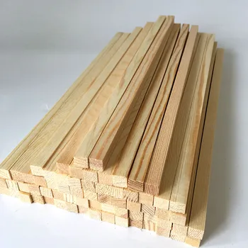 10buc băț de lemn lucrate manual model de clădire materiale pătrat de lemn