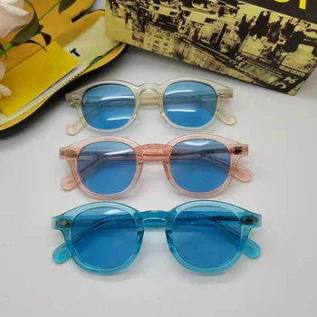 Noapte Viziune Ochelari de Oameni Johnny Depp Polarizat ochelari de Soare pentru Femei Brand de Lux Acetat Cadru Albastru LEMTOSH Ochelari de Calitate Superioară