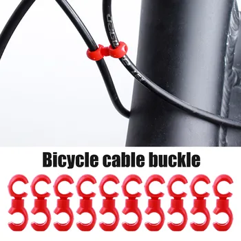 10 De Piese De Biciclete De Frână Cablu Clipuri Rotativ S-Cârlig Cleme Pentru Biciclete De Munte Biciclete Rutier A Cablului De Frână Furtun Ghid Bicicleta Cross Line