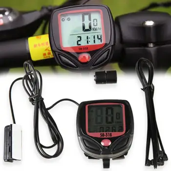 Rezistent la apa de Calculator pentru Biciclete Vitezometru Kilometraj Luminos LCD MTB Mountain Bike Kilometrajul