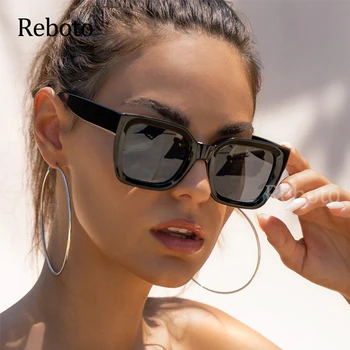2021 ochelari de Soare pentru Femei Nou Pătrat Negru Stil Vintage Tendință de Brand onu Ochelari pentru barbati Femei Gradient Femei UV400 Ochelari