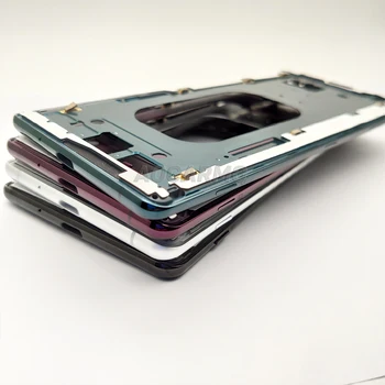 Pentru Sony Xperia XZ3 H8416 H9436 H9493 Mijlocul Șasiu Cadru Ramă Suport Panou de Placă de Metal Cu Dop de Praf Fata Spate Adeziv