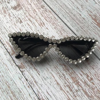 ZAOLIHU Epocă Ochi de Pisica Designer de ochelari de Soare pentru Femei Diamond de sex Feminin de Ochelari de Culoare Neagra Gafas de sol Strălucire Ochelari de Soare UV400