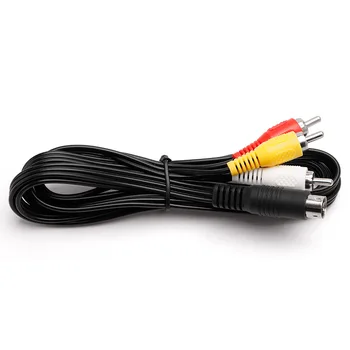 3RCA 1.8 m 9 pin Audio-Video Cablu AV pentru Sega Genesis 2 sau 3 Joc O/V Adaptor de Conectare Cablu de Sârmă