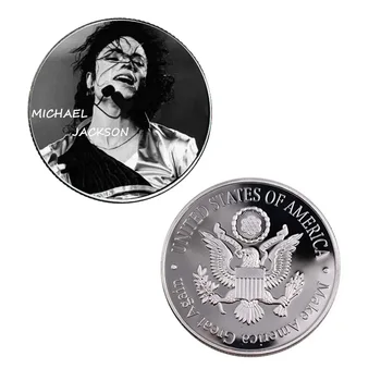 Monedă De Argint Michael Jackson Metal Monede Comemorative De Suveniruri Monede În Valoare Colecția De Decorațiuni Interioare Accesorii