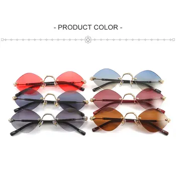 Retro Mici fără ramă Steampunk ochelari de Soare Femei Bărbați 2021 Piața de Moda Ochelari de Soare Doamnelor Designer de Brand Stil de Călătorie UV400