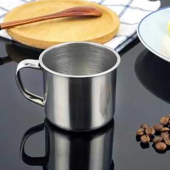 200ml Bea Ceai de Metal Pahar de Bere Cana de Cafea Portabil Cană din Oțel Inoxidabil de Camping