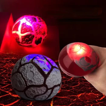 1BUC Creative LED Electronice Bile Stralucitoare Stoarce Jucării de Decompresie Jucărie Bule minge de Foc Minge de Relief de Stres Jucărie Cadouri pentru Copii