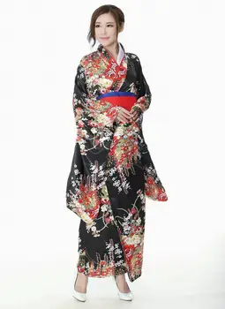 Japoneză Tradițională Fata De Flori Geisha Kimono Pentru Femei Vintage Spectacol De Teatru Costum Cosplay Naiba Fete Enma Femei Sakura Costum