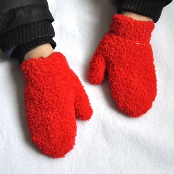 2 Perechi de Magie se Întind pe întregul Deget Mănuși cu un deget Mănuși Tricotate Iarna Cald Mănuși pentru Copii pentru Băieți și Fete Consumabile
