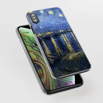 Picturi Noapte Înstelată Gogh Telefon Caz pentru iPhone 12 Mini 11 13 14 Pro Max X XR XS MAX pentru iPhone 7 8 Plus 5 5S SE Acoperă