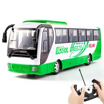 Mare Fără Fir Control De La Distanță De Autobuz Cu Lumina De Simulare Reîncărcabilă Electrice De Călătorie Cu Autobuzul Jucarii Pentru Baieti Cadouri