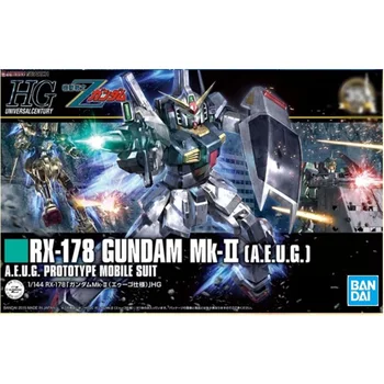 Bandai Reale Gundam Model Kit Figura Anime HGUC RX-178 Mk-ⅱ A. U. E. G. de Colectare Gunpla Anime Acțiune Figura Jucarii pentru Copii