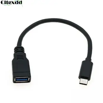 Cltgxdd USB C Convertor USB 3.1 Male La USB 3.0 Cablu de sex Feminin Android OTG Adaptor de Tip C Telefon Mobil OTG Linie de Date Cablu de 0,2 M