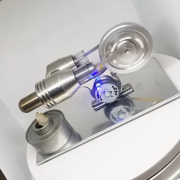 Motor Stirling de încălzire din oțel Inoxidabil cilindru Sterling ardere externă generator Științifice model experimental