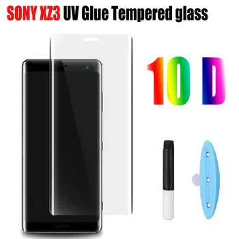 9D UV Lichid Nano Sticla Temperata Pentru SONY Xperia XZ1 XZ XZ2 Premium XZ3 X10 Plus XZP Plin Adeziv de Acoperire Ecran Protector de Film de Sticlă