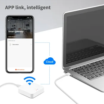 Tuya ZigBee 3.0 Gateway HUB Wireless Smart Home Podul de Viață Inteligentă APP Telecomandă fără Fir Funcționează cu Alexa de Start Google