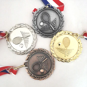 4 Culoare Meci De Tenis Medalii De Suvenir Fanii Aliaj De Zinc Oficial Sport Meci Adward Sportiv Școlar Întâlnire Medalie Award5.0CM