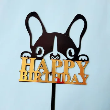 Noul Câine Drăguț Animale de companie Happy Birthday Cake Topper Dragi Animale de companie Tort Joben pentru Câini Drăguț de Ziua Animale de companie Tort Petrecere Decoratiuni