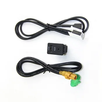 RCD510 RNS310 Masina AUX+USB Comutator Adaptor de Priza, Cablu de Sârmă Plug Accesorii Pentru Passat B6 B7 CC Tiguan 3CD035249A 3CD 035 249