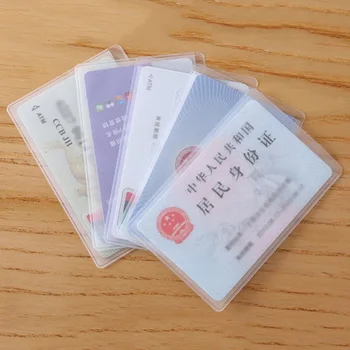 Unisex Transparente, Multi-Utilizare Card Maneca Munca ID Clar Cartelei Protector Capacul Închis Trece Insigna Birou Școală de Aprovizionare