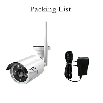 Hiseeu de Securitate Wireless Camera IP Wireless pentru Sistemul CCTV 3MP 1080P WIFI în aer liber rezistent la apa Camera IP de Vedere Eseecloud APP