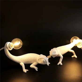 Noul Studiu Lumină Șopârlă LED Masă Lampă Modernă Rășină Animale Lampa de Birou pentru Dormitor Lampa de Citit Decor Acasă Cameleon Cadouri de Vacanță