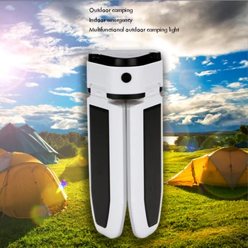 Pliabil LED-Cort de Camping Lantern, 5 Moduri de Lumina, rezistent la apa Lanterna Reincarcabila, Alimentat prin USB de Încărcare și Panou Solar