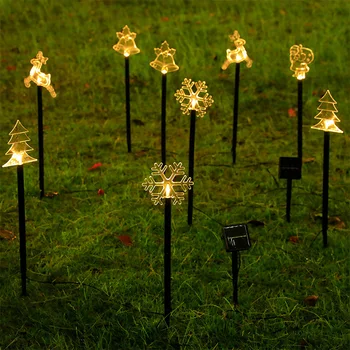 1 Set de Crăciun Lampa Solara LED Pom de Crăciun Moș Crăciun Cerb Impermeabil în aer liber Gradina cu Gazon Curte Festivalul Decor de Lumină
