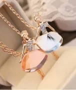 Coreea de dragoste balet fete orbitor de cristal colier lanț pulover de high-end de bijuterii en-gros Fangzuan transport gratuit