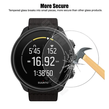 (3+1) Pentru Suunto 7 Smart Watch (3pcs) Ecran Protector din Sticla Temperata si (1buc) Moale TPU Caz de Protecție Acoperă